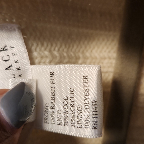 WHBM Rabbit fur vest - Picture 4 of 5